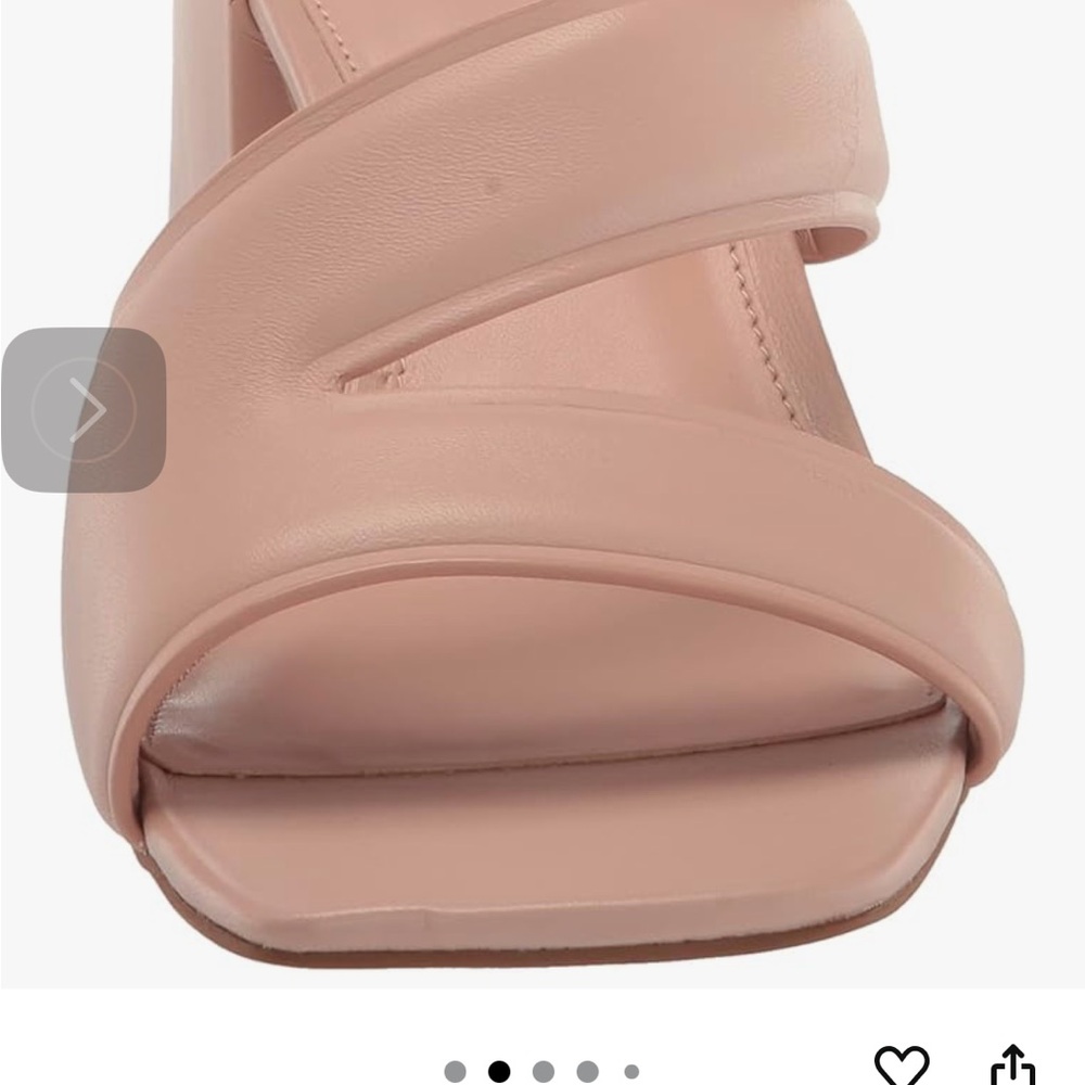 Vince Camuto Blush Pink Block Heel Mules - Picture 2 of 10